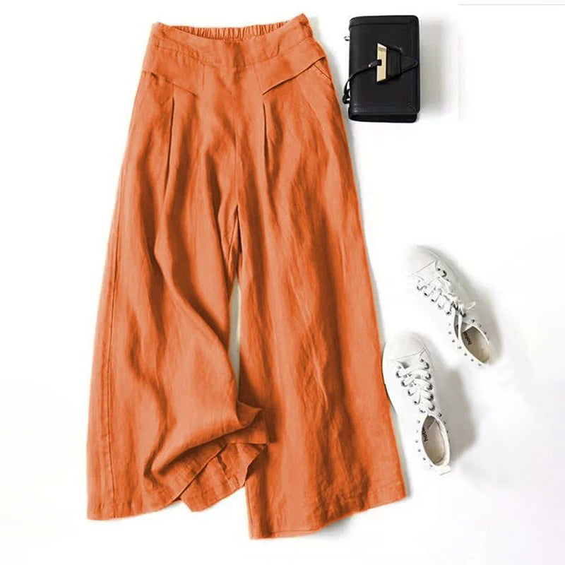 【Cotton And Linen】Casual Wide Leg Pants