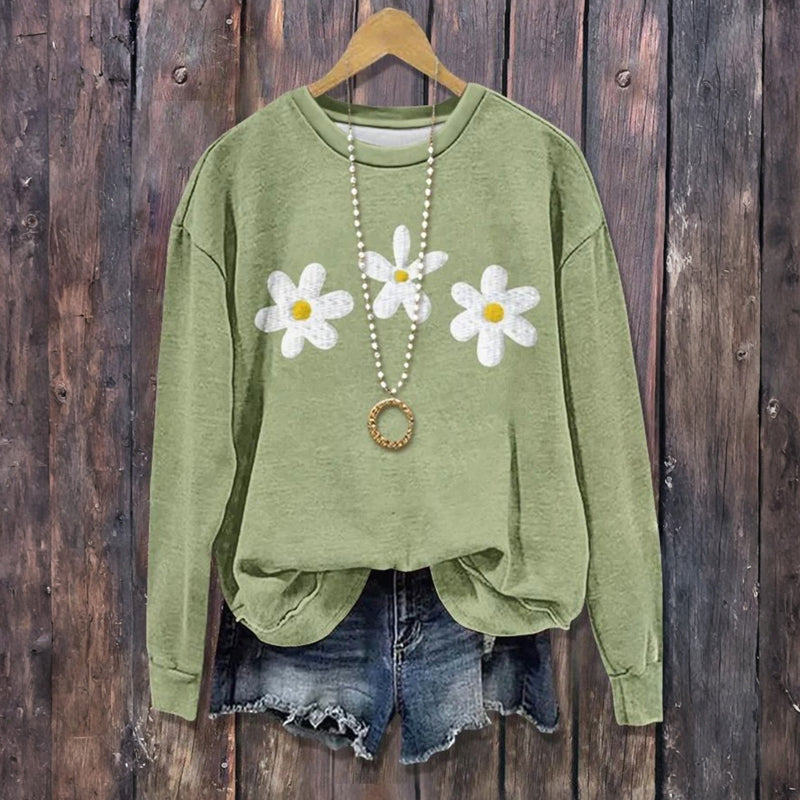 Vintage Floral Print Sweatshirt