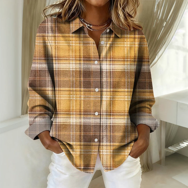 Vintage Plaid Blouse