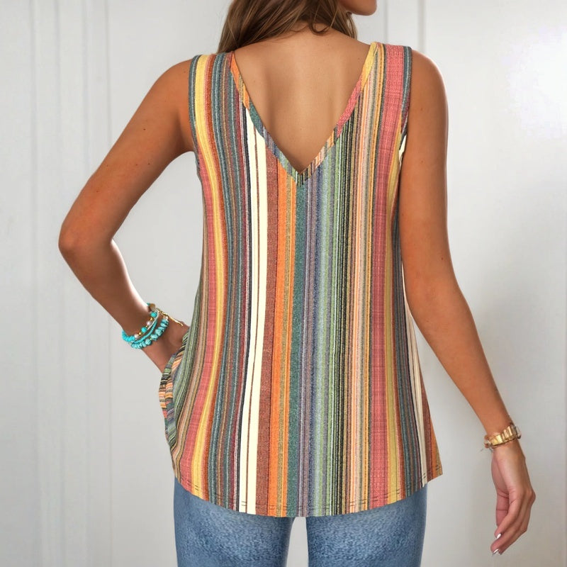 Colourful Striped Tank Top