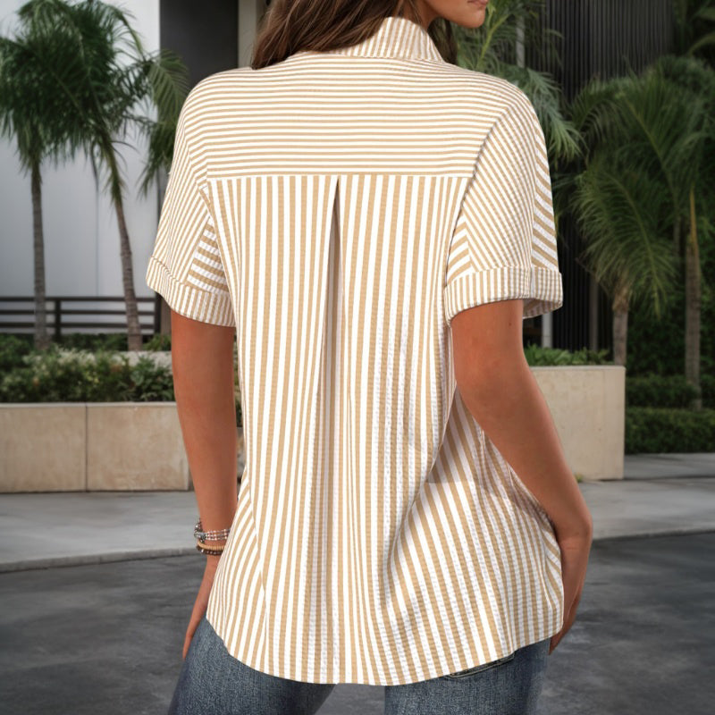 Vintage Striped Blouse