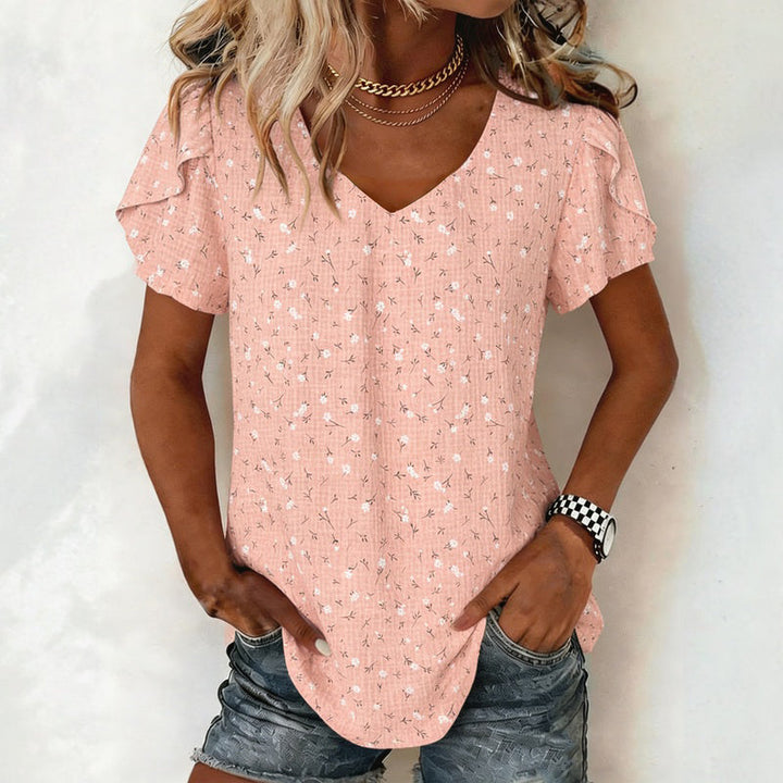 Vintage Floral Print Blouse