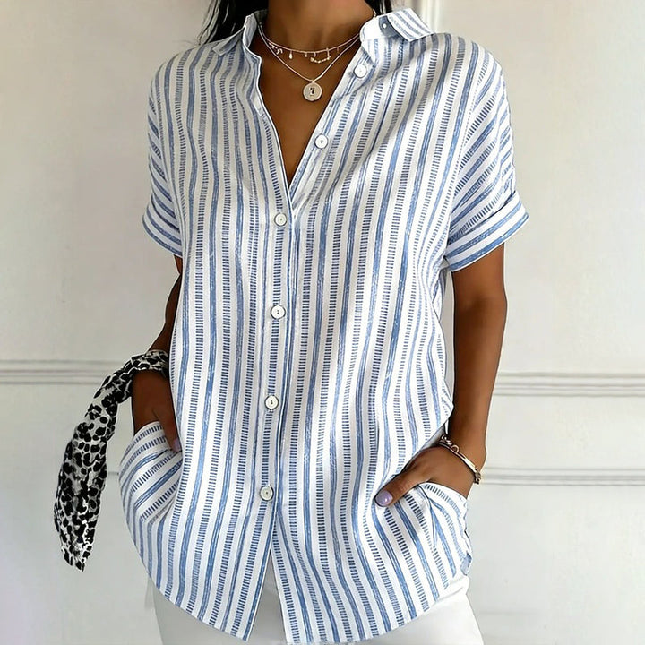Casual Striped Blouse