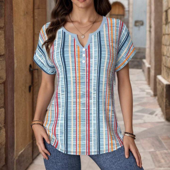 Casual Striped Blouse
