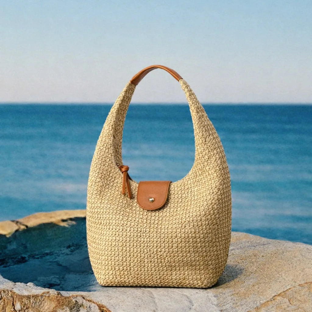 Arabella | Le Sac à Bandoulière en Paille Tissé à la Main