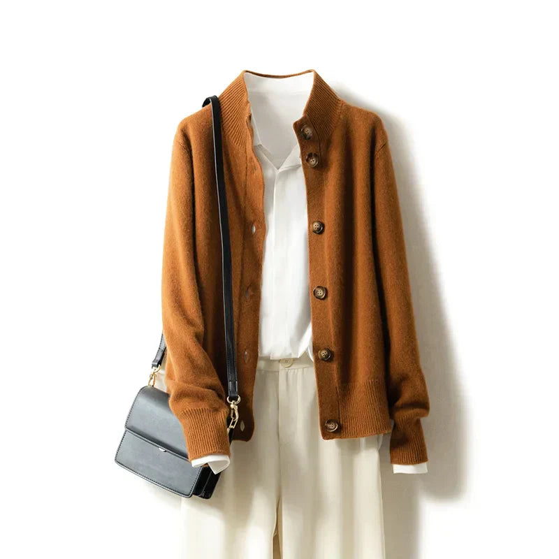 Arlina - Élégant Cardigan en Mérinos
