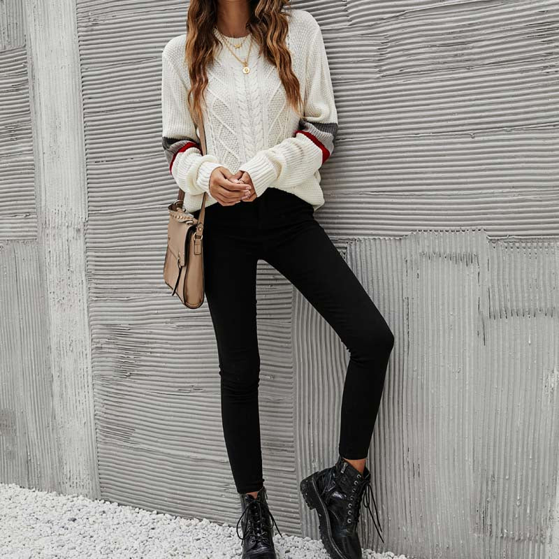 Casual Cable Knit Sweater