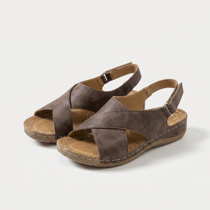 Isidora | Sandale de confort à brides croisées