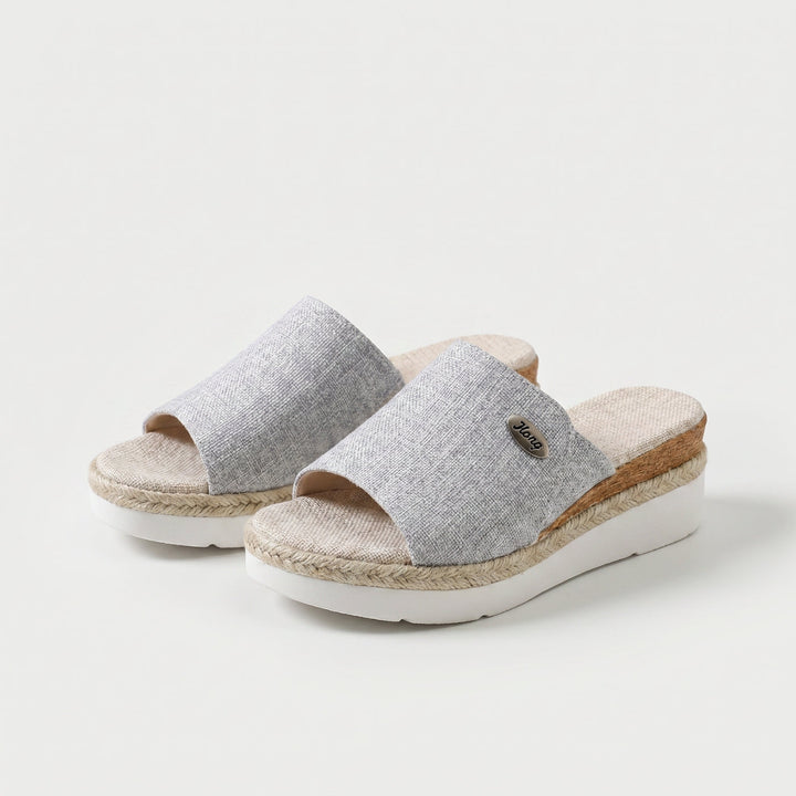 Mirelba | Sandale Plate en Lin