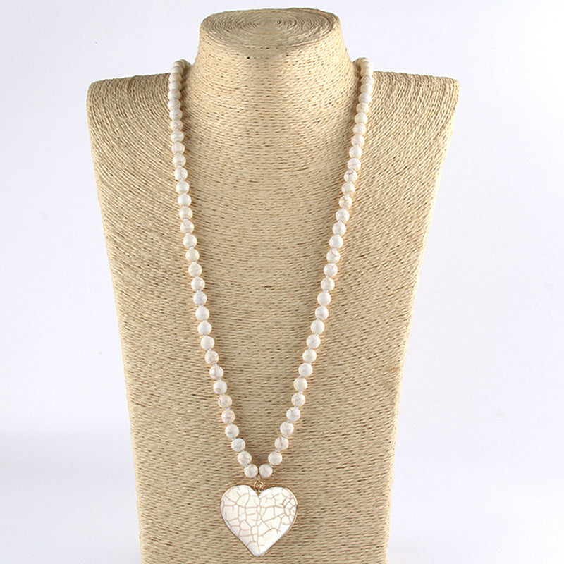 Bohemian Beaded Pendant Necklace