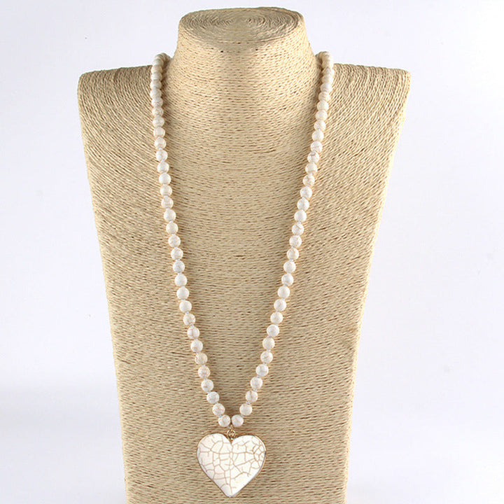 Bohemian Beaded Pendant Necklace