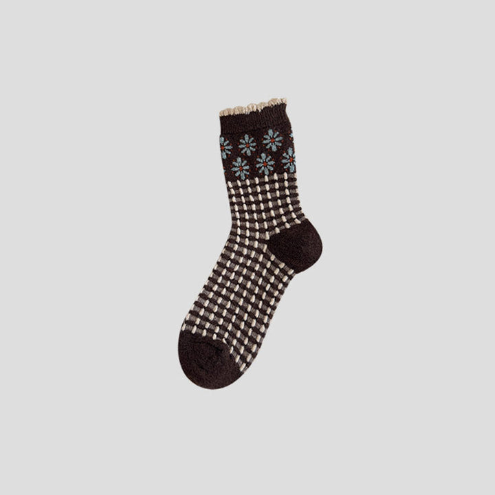 Warm Floral Socks