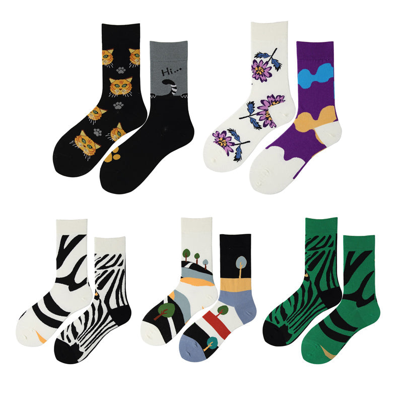 Casual Asymmetrical Socks