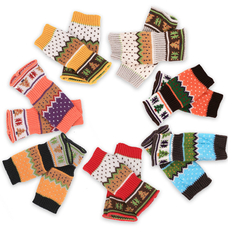 Christmas Knitted Gloves
