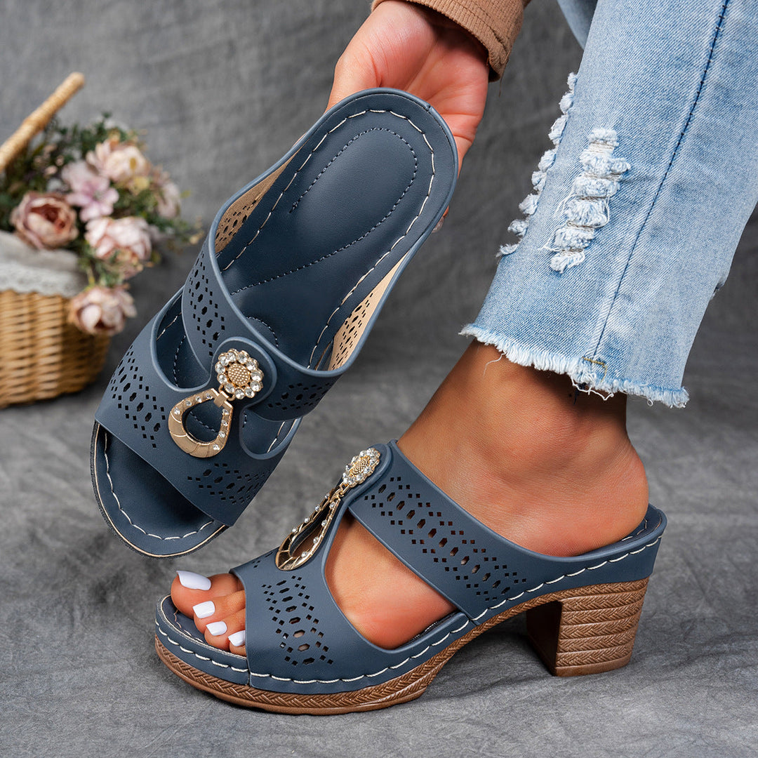 Linda | Sandales Orthopédiques à Talons Hauts