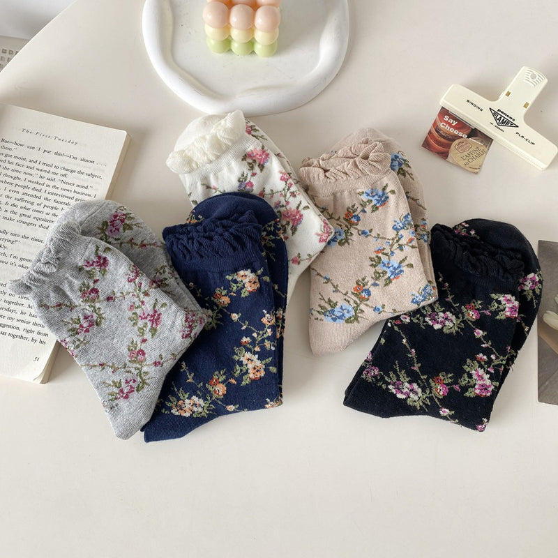 Vintage Floral Socks
