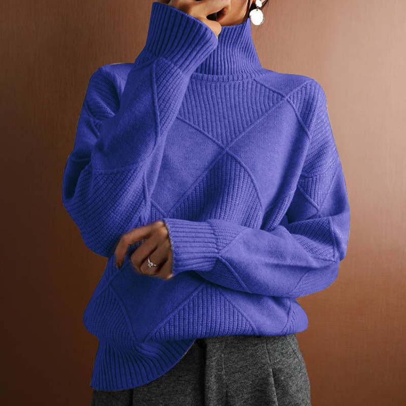 Casual Solid Colour Knit Sweater