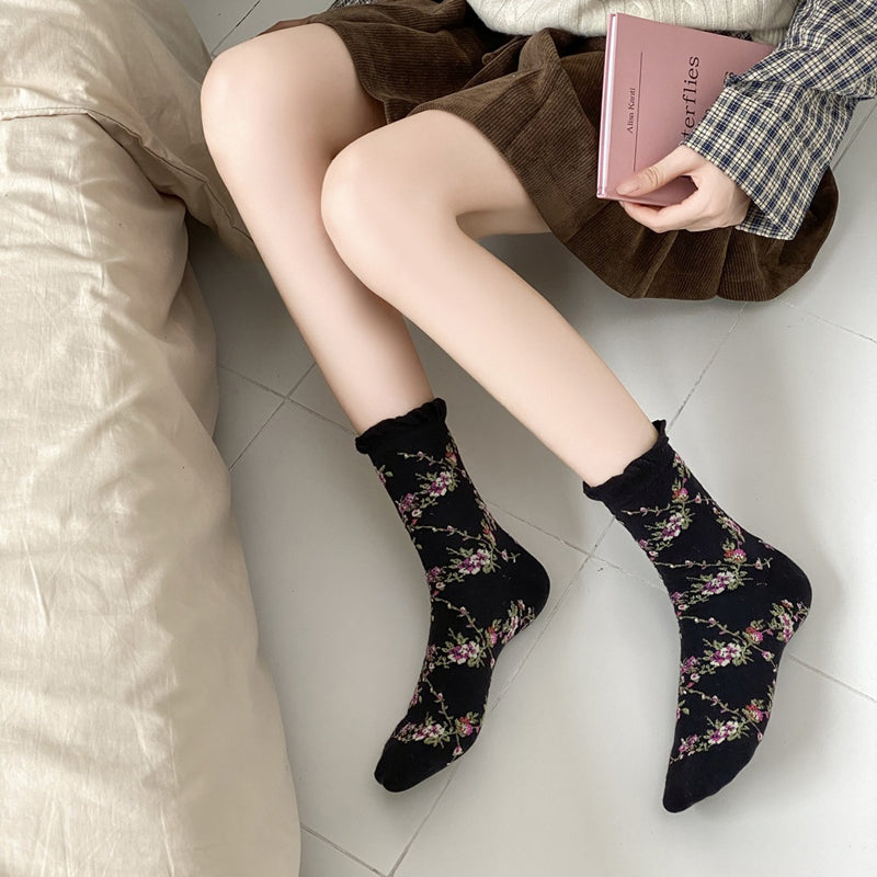 Vintage Floral Socks