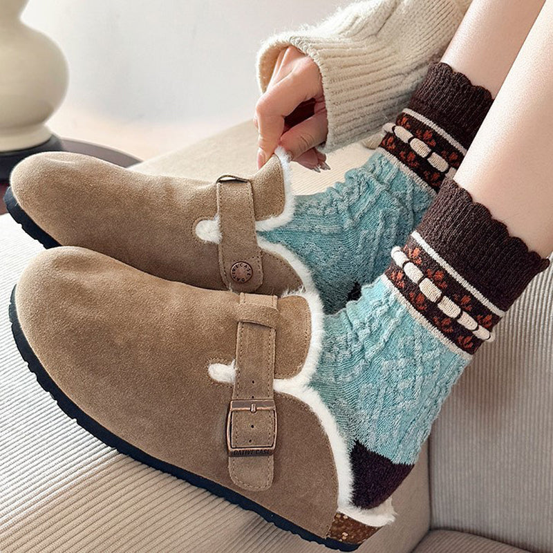 Warm Floral Socks