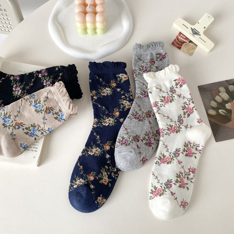 Vintage Floral Socks