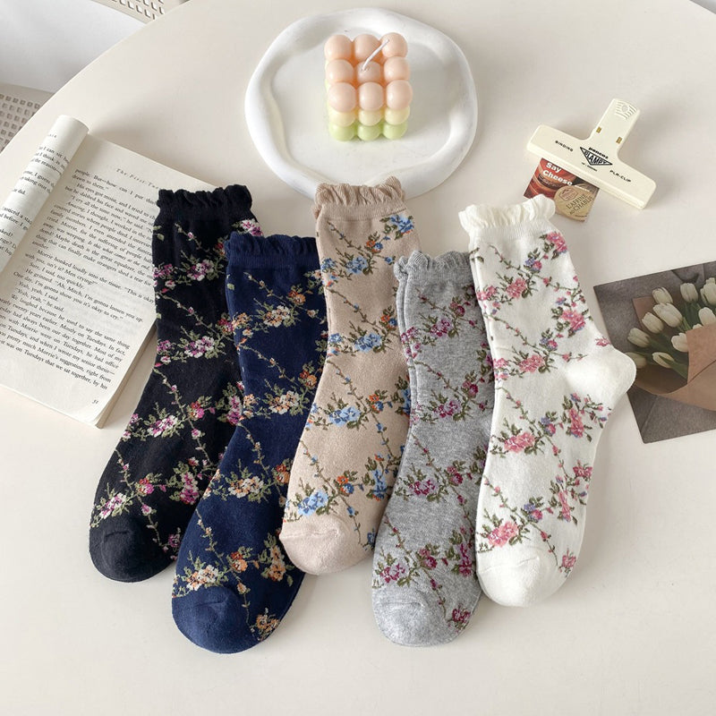 Vintage Floral Socks