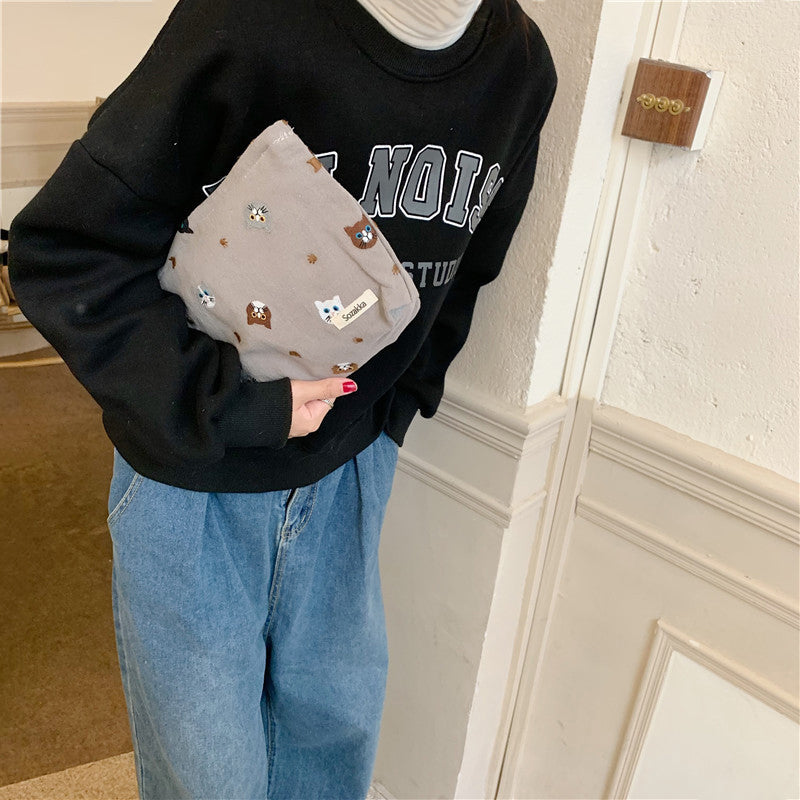 Casual Cat Print Bag