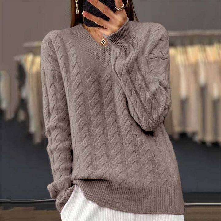 Casual Cable Knit Sweater