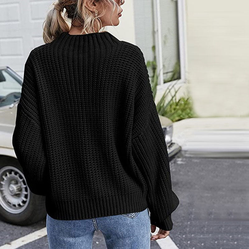 Casual Cable Knit Sweater