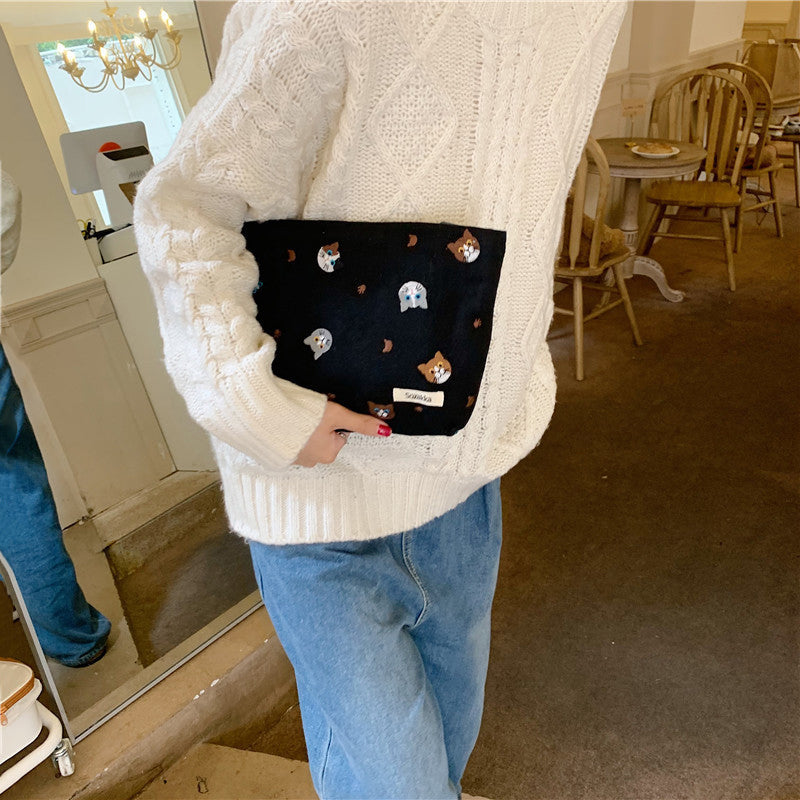 Casual Cat Print Bag