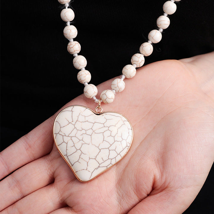 Bohemian Beaded Pendant Necklace