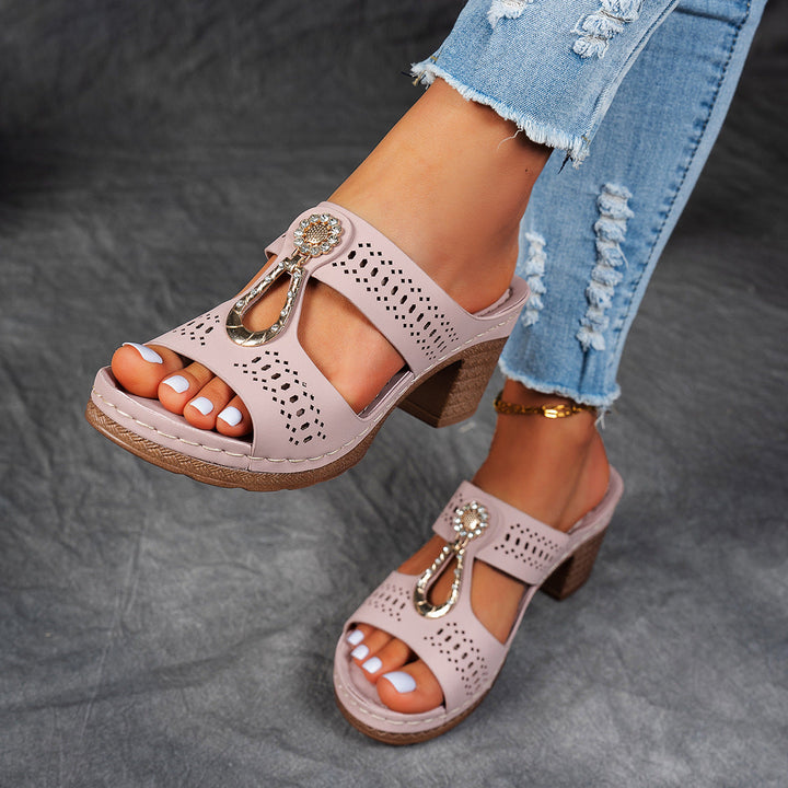 Linda | Sandales Orthopédiques à Talons Hauts