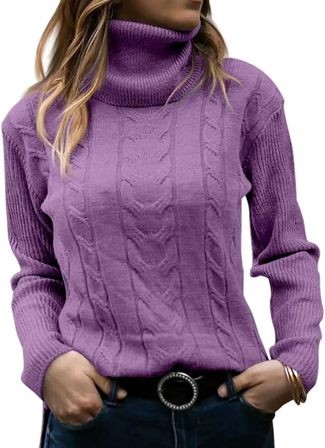 Odette - Pull Montant Torsadé Élégant