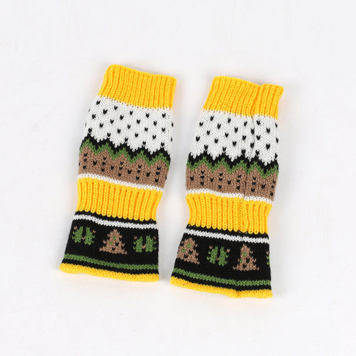 Christmas Knitted Gloves