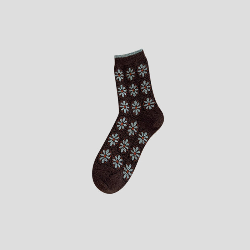Warm Floral Socks