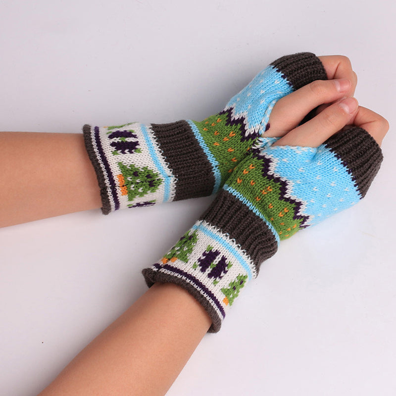 Christmas Knitted Gloves