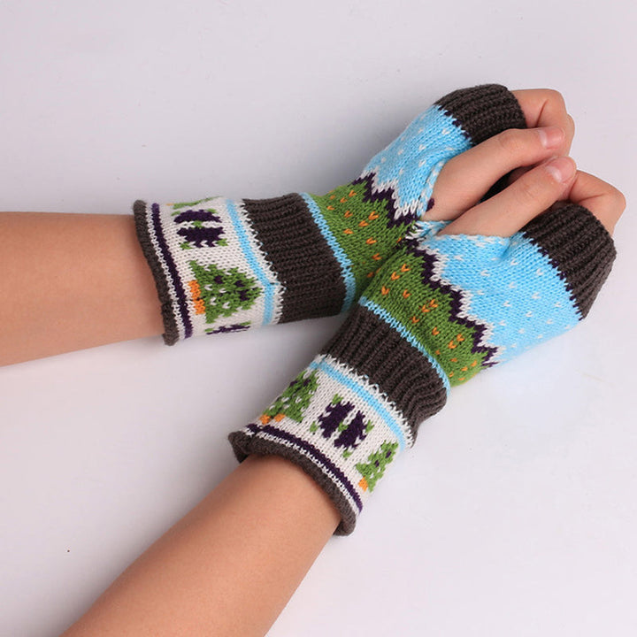 Christmas Knitted Gloves