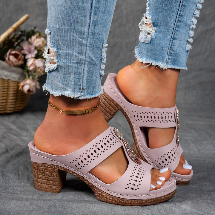 Linda | Sandales Orthopédiques à Talons Hauts