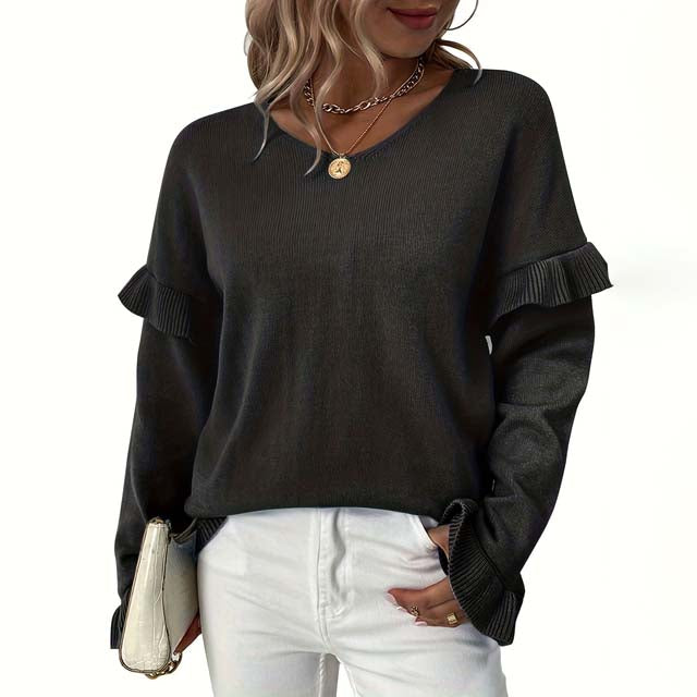 Casual Solid Colour Sweater