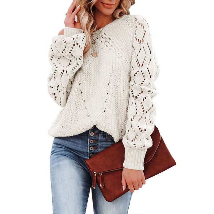 Casual Hollow Knit Sweater