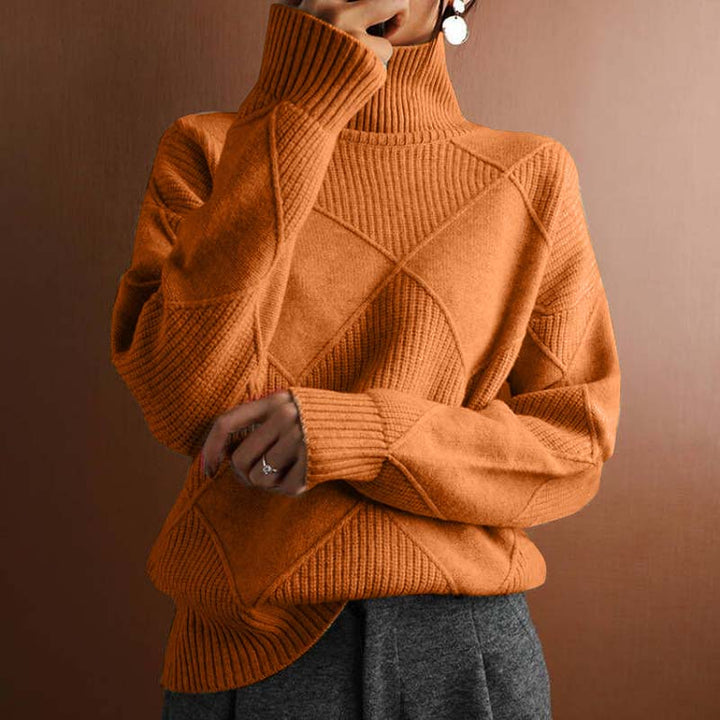 Casual Solid Colour Knit Sweater
