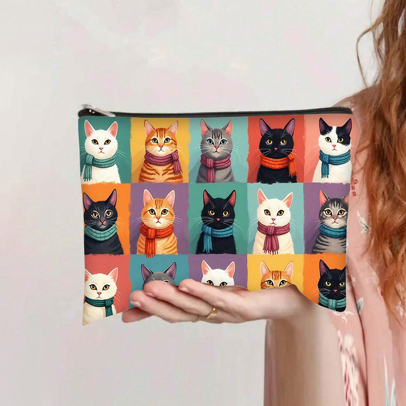 Casual Cat Pattern Bag
