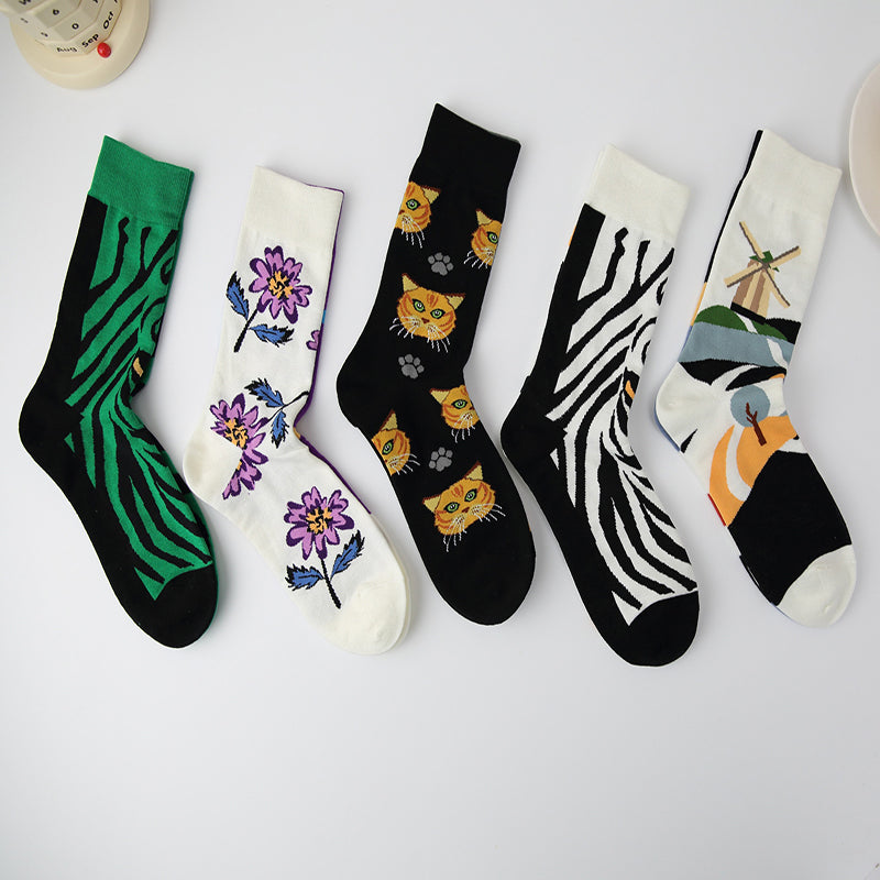 Casual Asymmetrical Socks