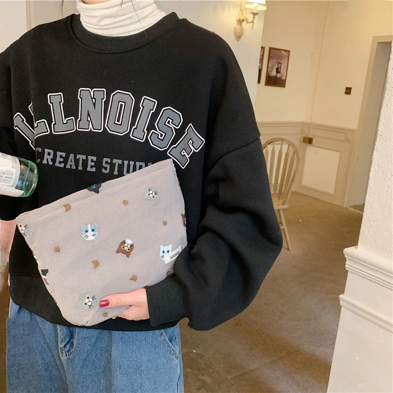 Casual Cat Print Bag