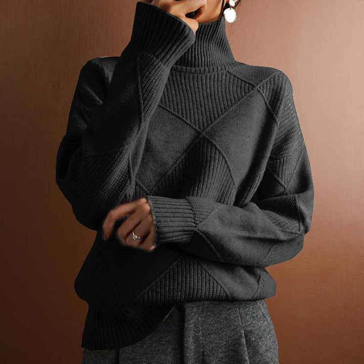 Casual Solid Colour Knit Sweater