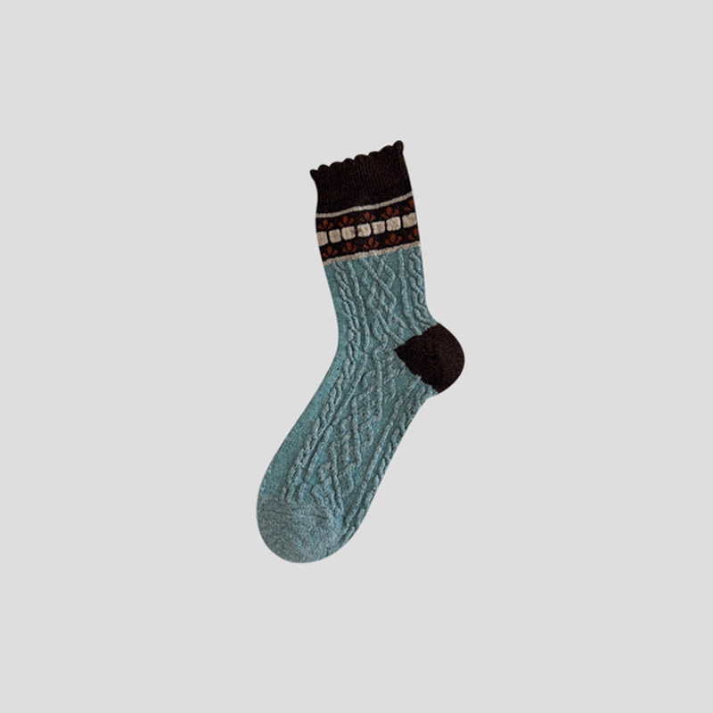 Warm Floral Socks