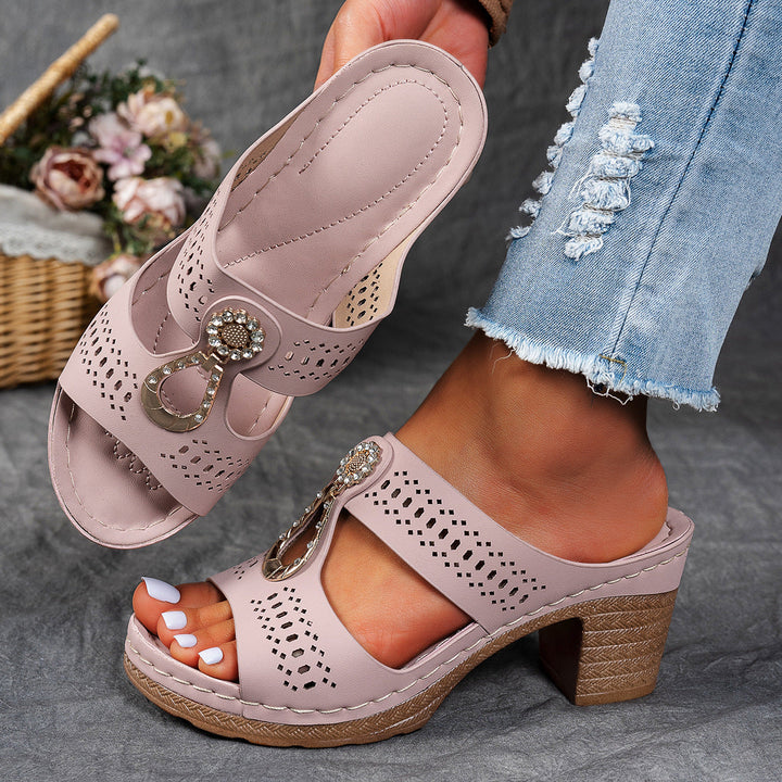 Linda | Sandales Orthopédiques à Talons Hauts
