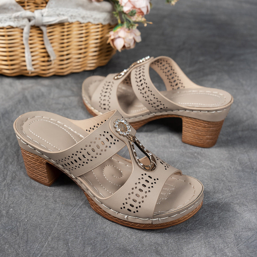 Linda | Sandales Orthopédiques à Talons Hauts