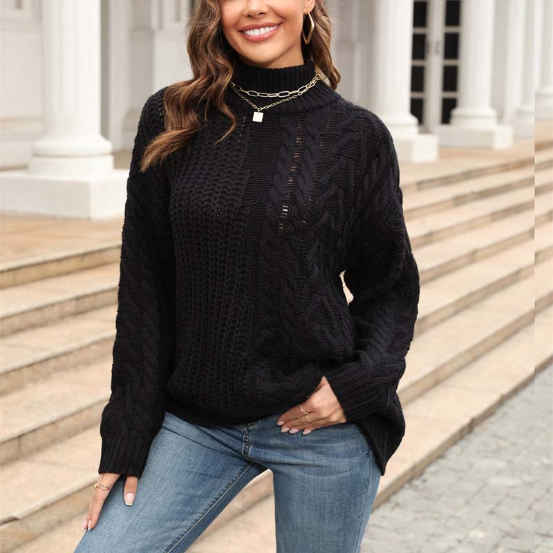 Casual Cable Knit Sweater
