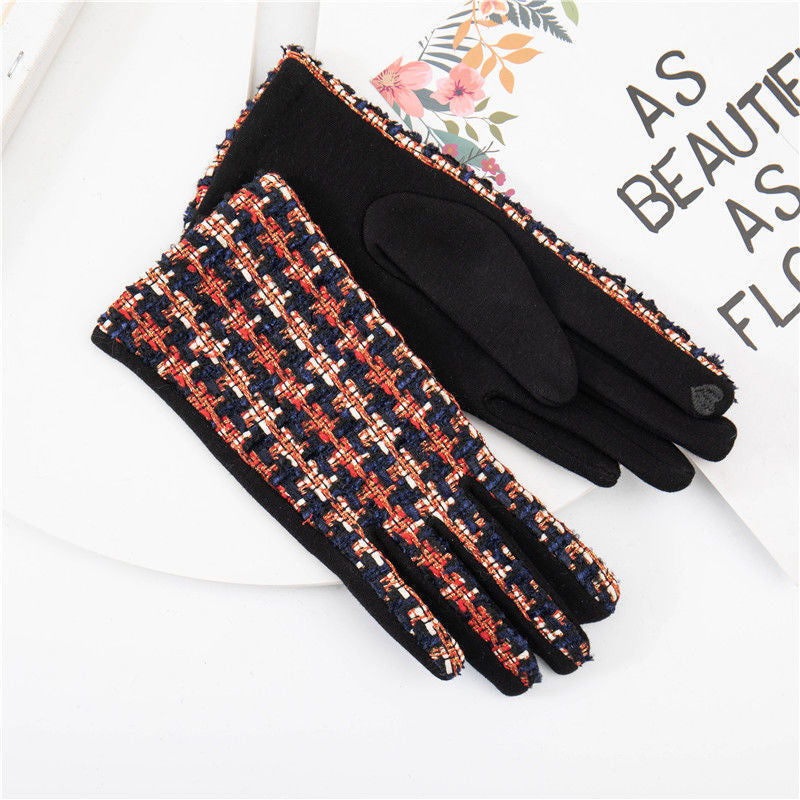 Warm Plaid Gloves