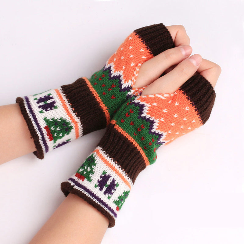 Christmas Knitted Gloves